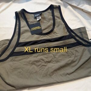 Andrew Christian Olive and Black Tank Top